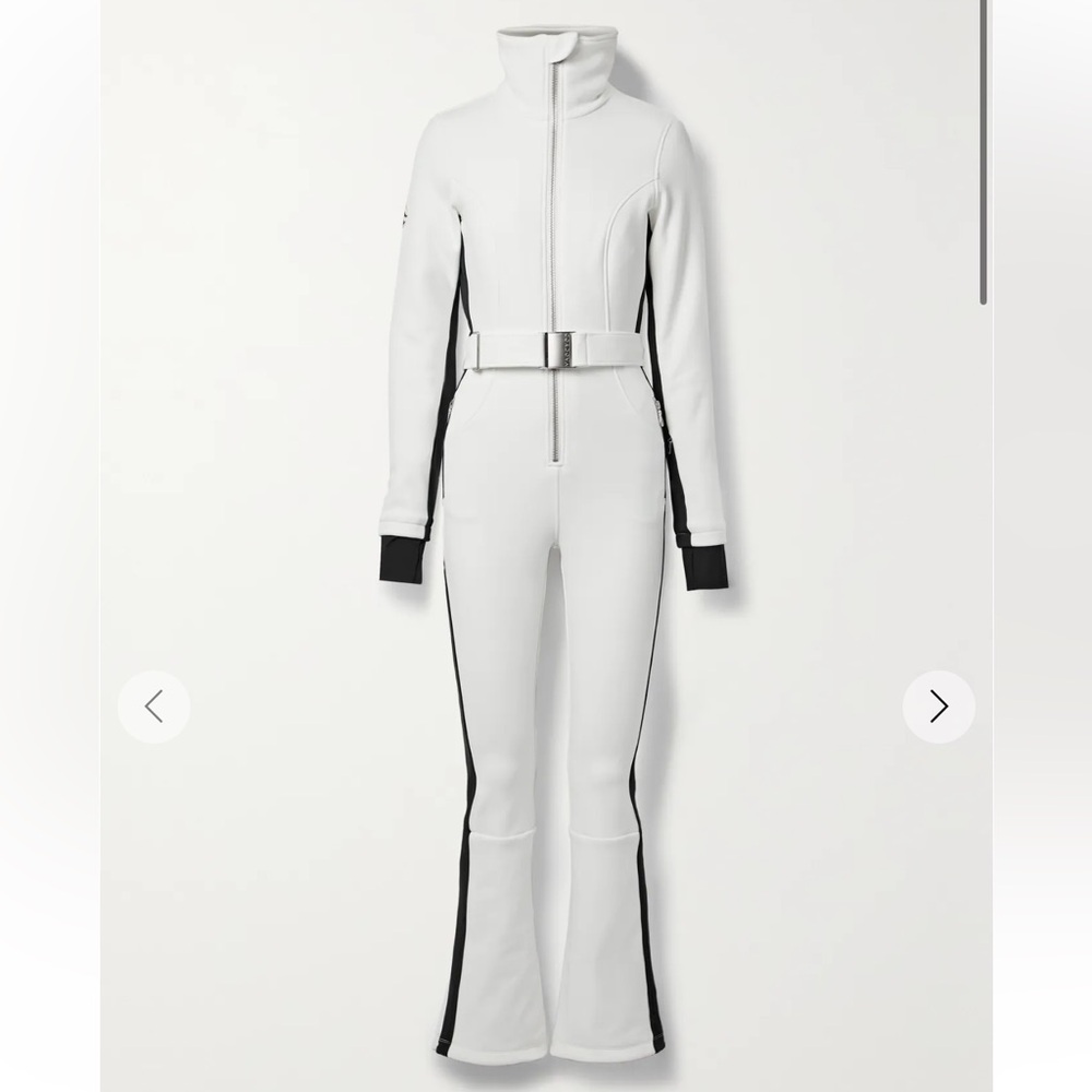 Cordova White Striped Ski Suit